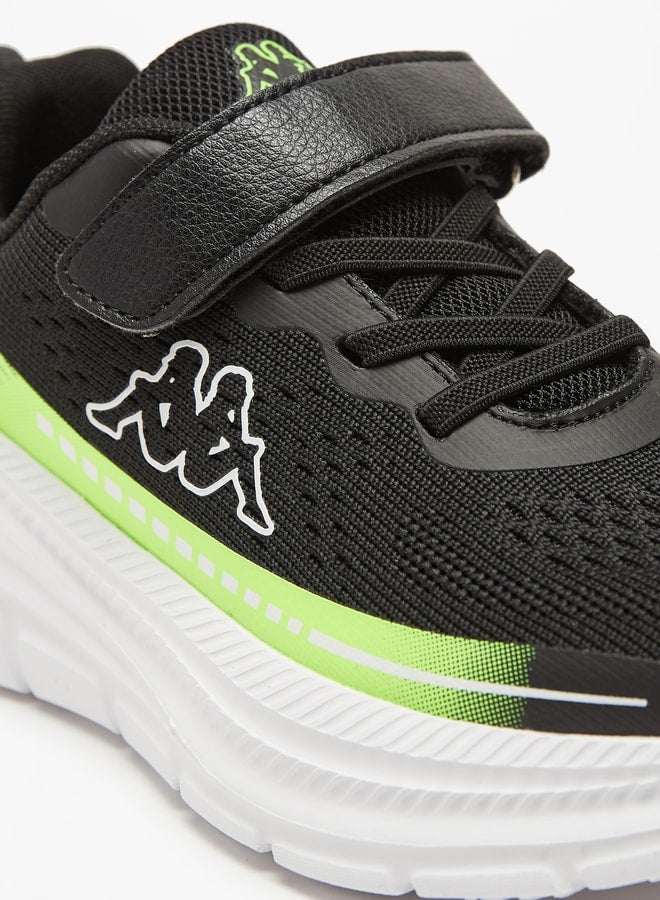 Boys' Logo Detail Sports Shoes with Hook and Loop Closure