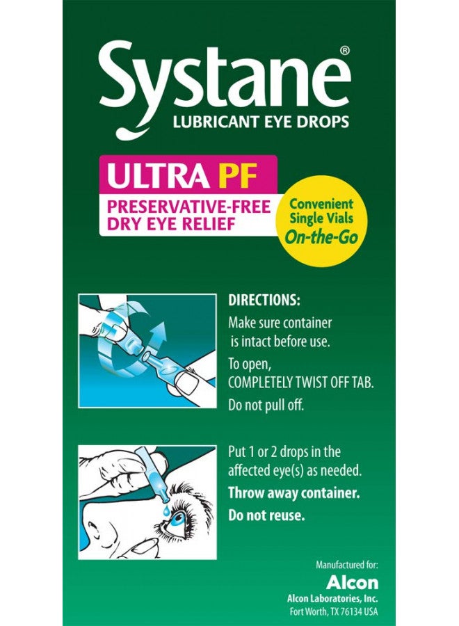 Systane Ultra Lubricant Eye Drops, 60 Count (Pack of 1), (Packaging may vary)