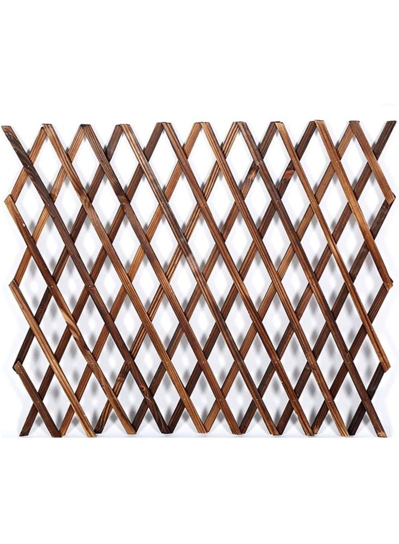 Wooden Fence Brown 115x105cm 8pcs