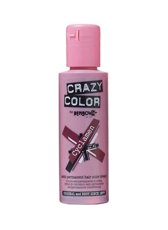 4-Piece Semi-Permanent Hair Color Cream Cyclamen 100ml