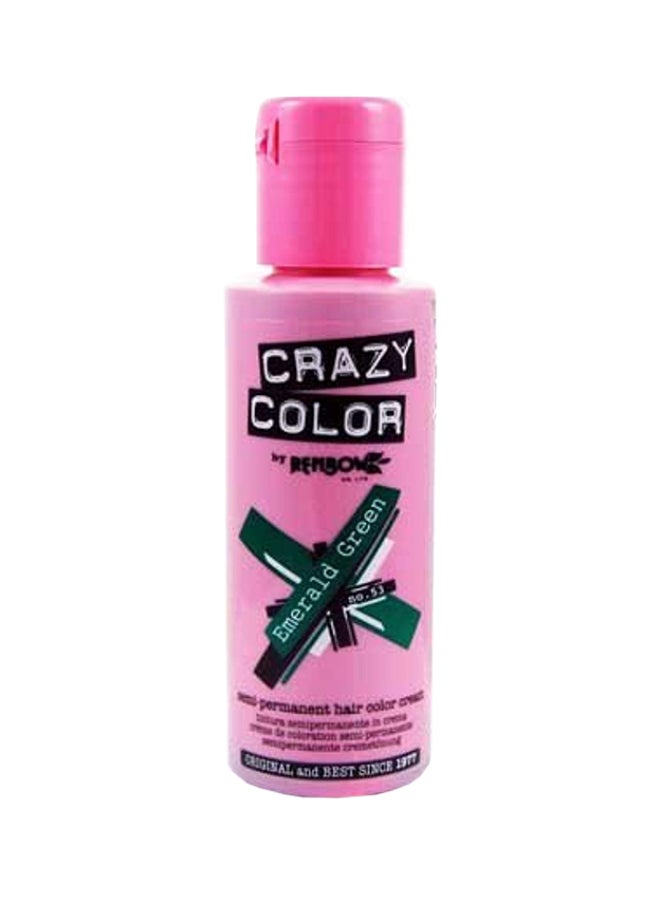 4-Piece Semi-Permanent Hair Dye Color Emerald Green 100ml