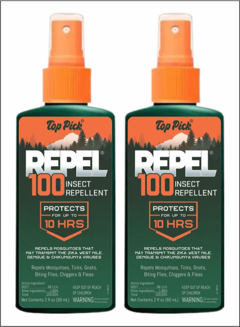 Advanced 10-Hour Insect Repellent Protection from 100 Types of Insects (Pack of 2)