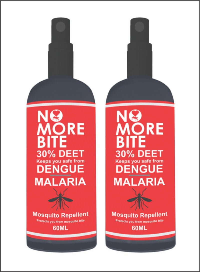 No More Bite High DEET Repellent for Dengue and Malaria Defense Bundle offfer 2PC