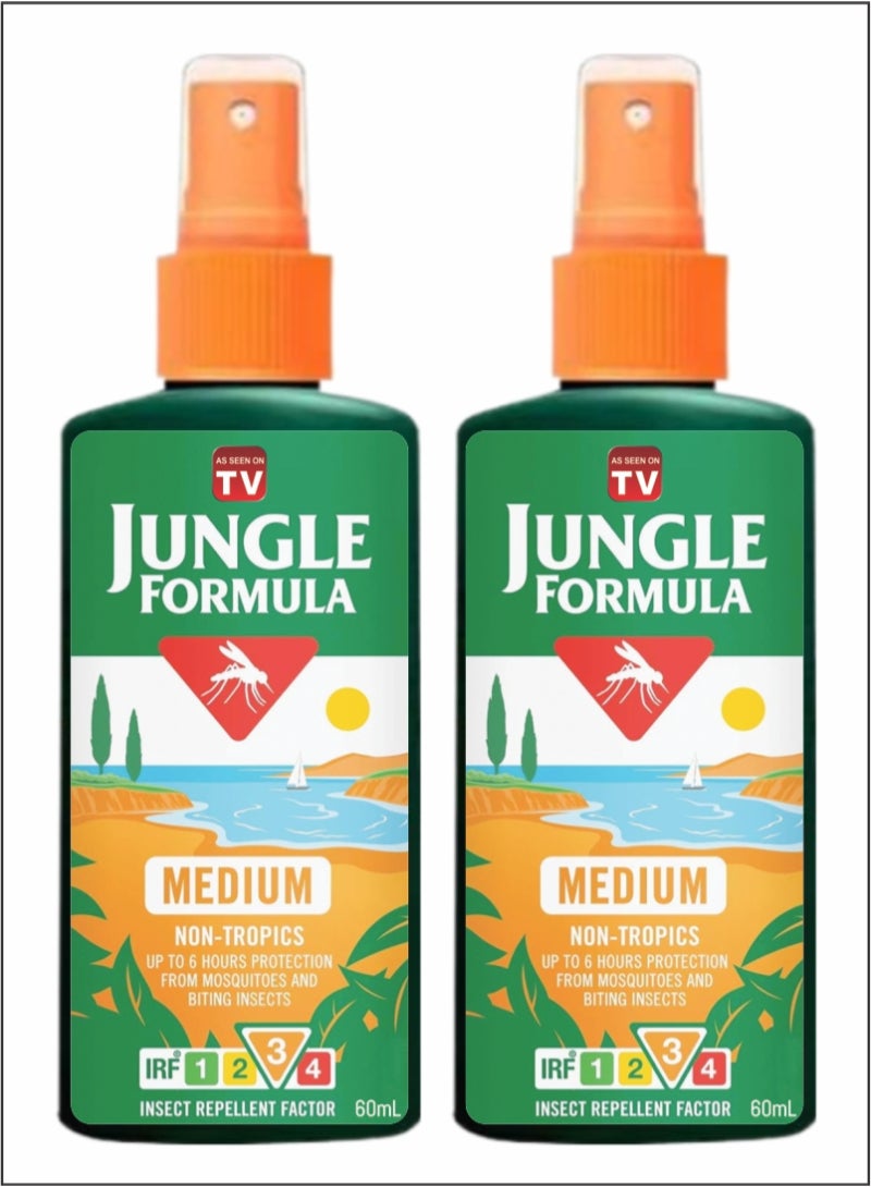 Pack of 2 Jungle Formula Superior Mosquito Repellent for Maximum Safety in Any Environment