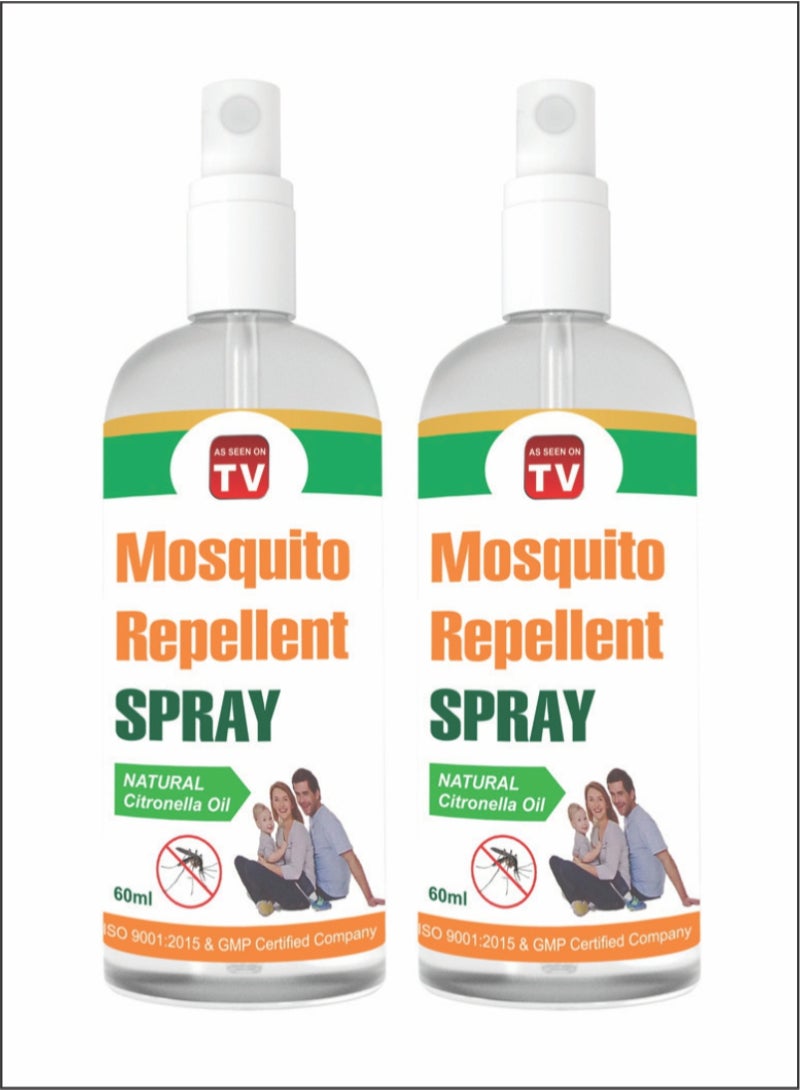 Citronella-Based Mosquito Repellent for All Ages 2pc