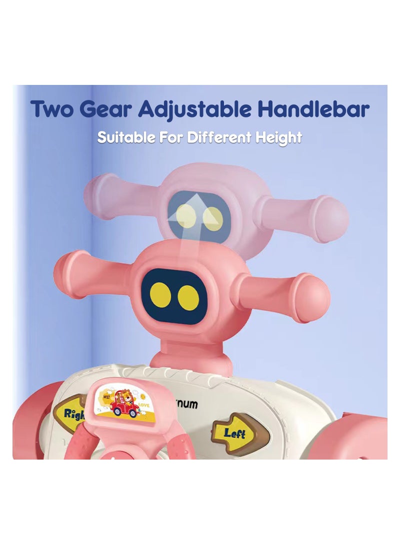 3-In-1 Baby Walker, Learning Table Mode, Game Panel Mode with Musical keyboard - Pink