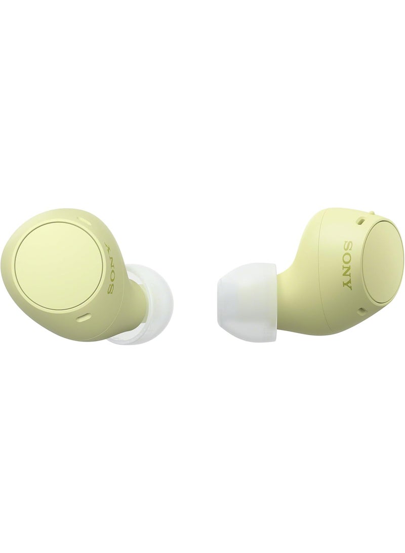 WF-C510 Truly Wireless Earbuds, 22 hours battery life, Clearer hands-free calling, Multipoint Connection, Ambient Sound Mode, IPX4 Water Resistance Yellow