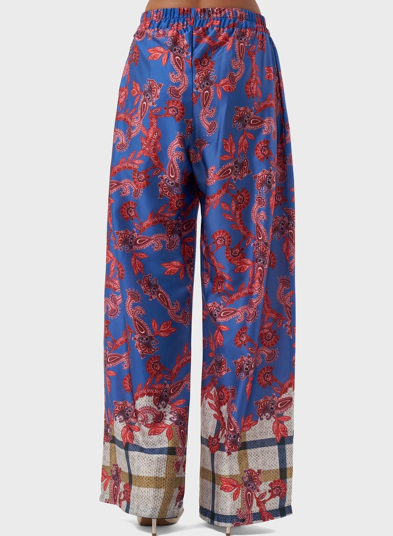 Printed High West Pants