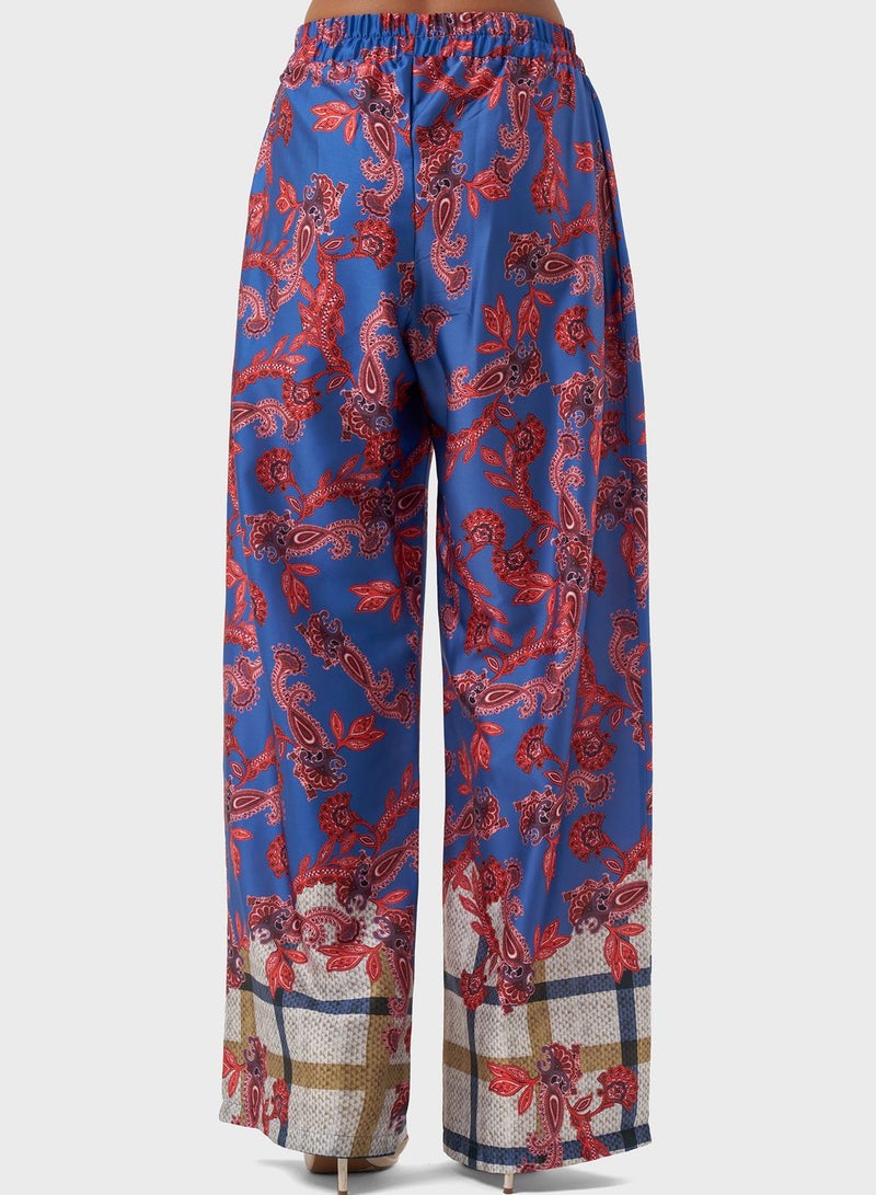 Printed High West Pants