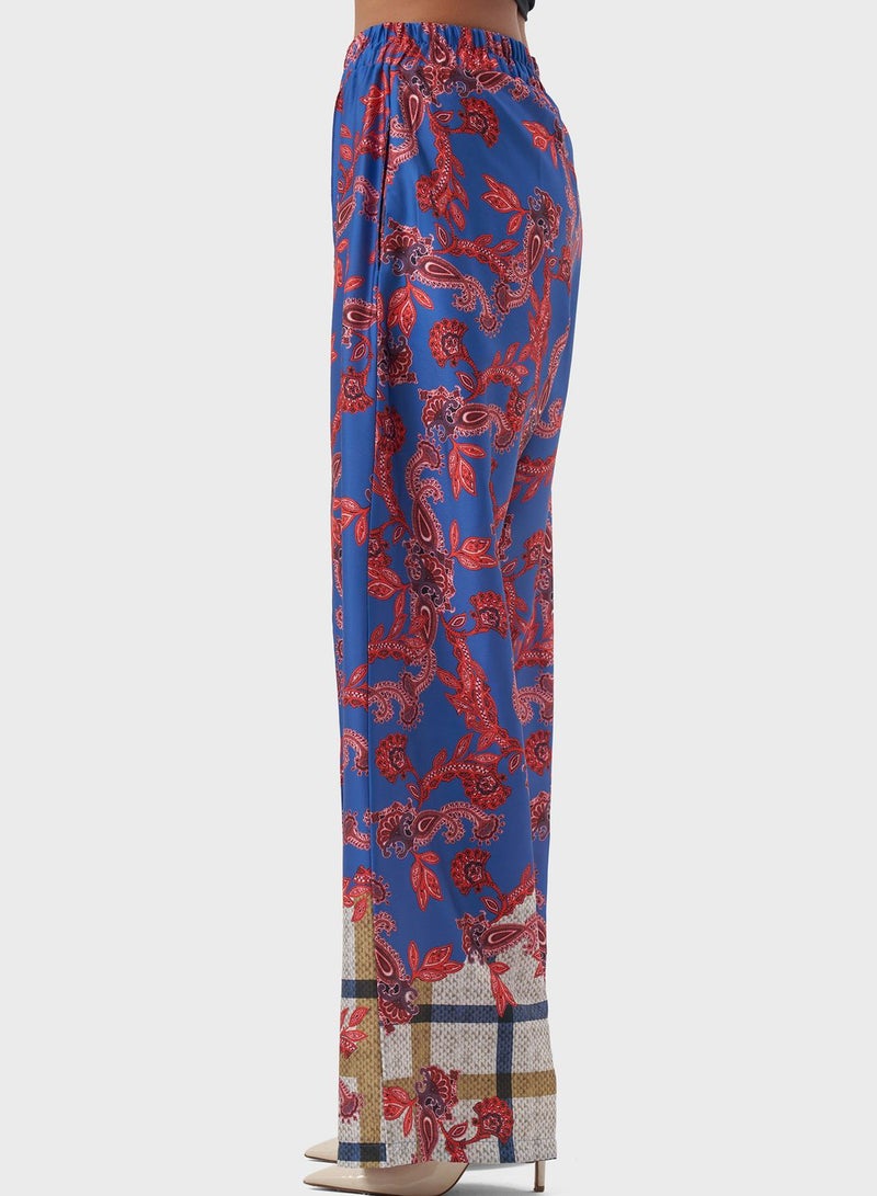 Printed High West Pants