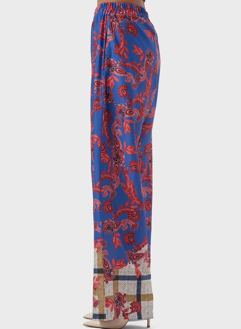 Printed High West Pants