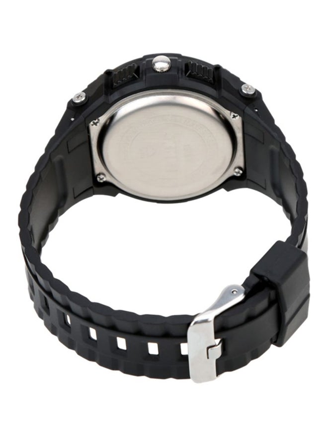 Water Resistant Analog & Digital Watch 1049 - 44 mm - Black