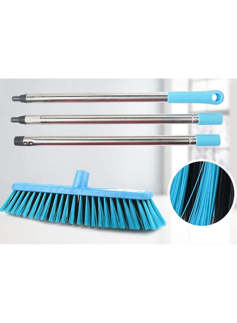 Floor Scrub Brush With Long Handle Heavy Duty Deck Scrubber Boat Scrub Brush Stiff Outdoor