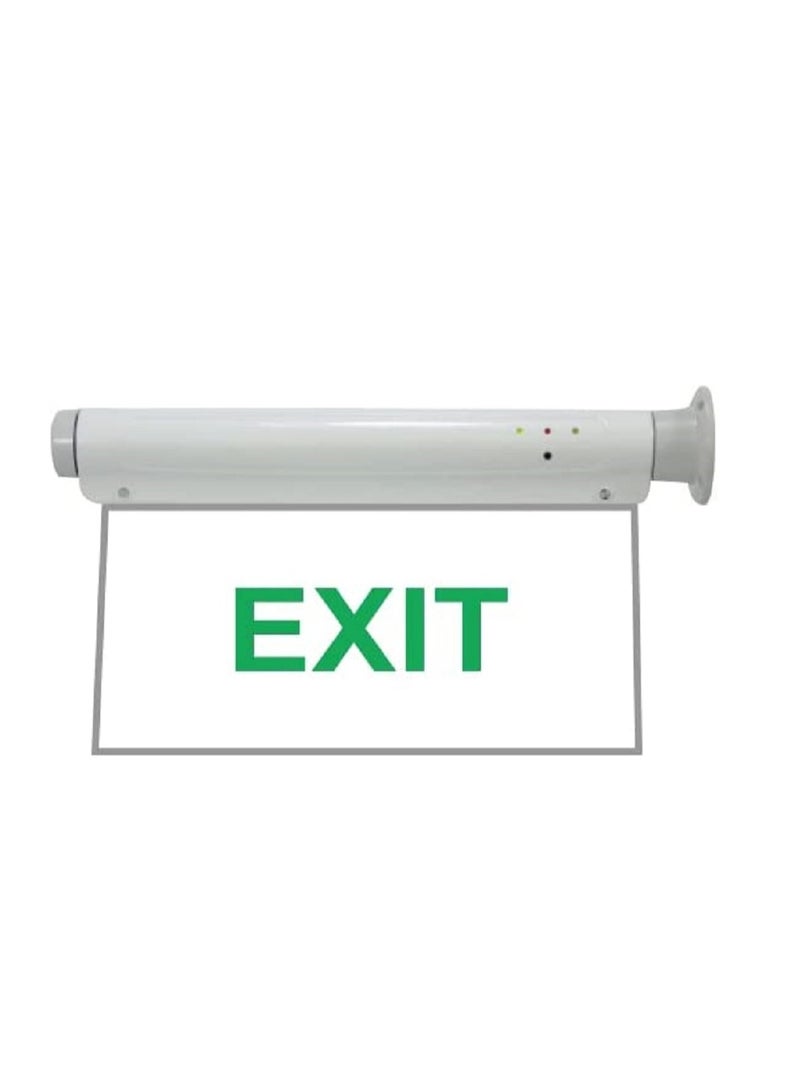 RACO RR Escape LED Sign Emergency Exit Light with Battery Backup, Acrylic Clear Panel Exit Sign Exit Light