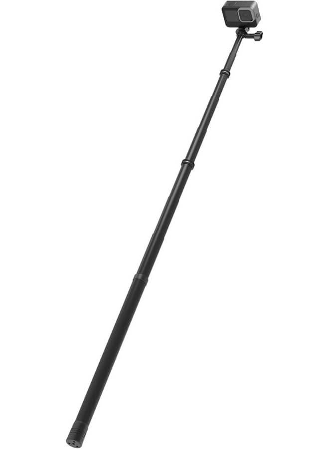 Carbon Fiber Selfie Stick, 40cm-300cm Extendable, 180° Rotation, Anti-Slip Soft Grip, 3m Long for Group Shots