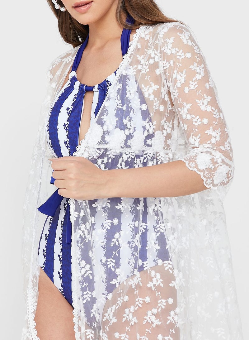 Detailed Mesh Beach Robe