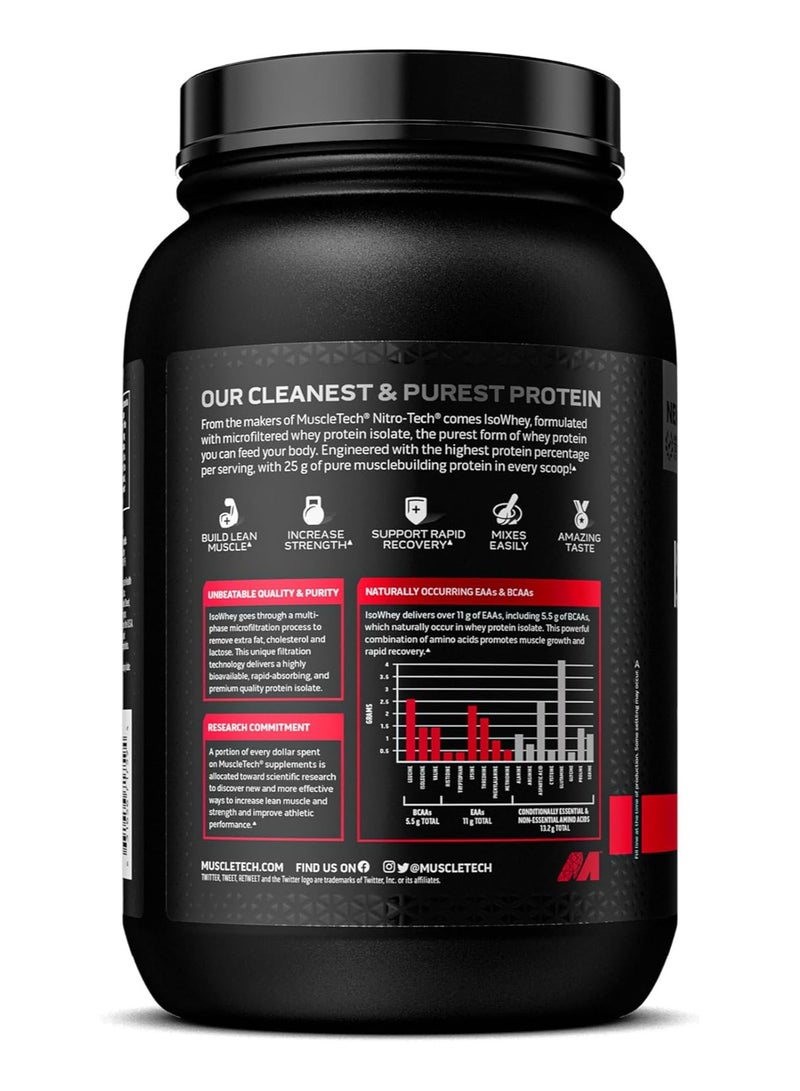 MuscleTech Iso Whey Chocolate 2lbs