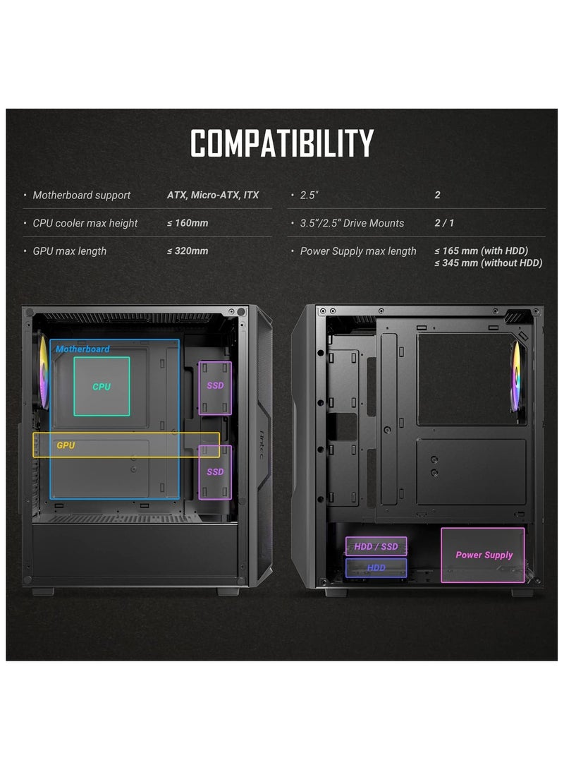 Antec AX Series AX61 Elite Mid-Tower ATX Gaming Case