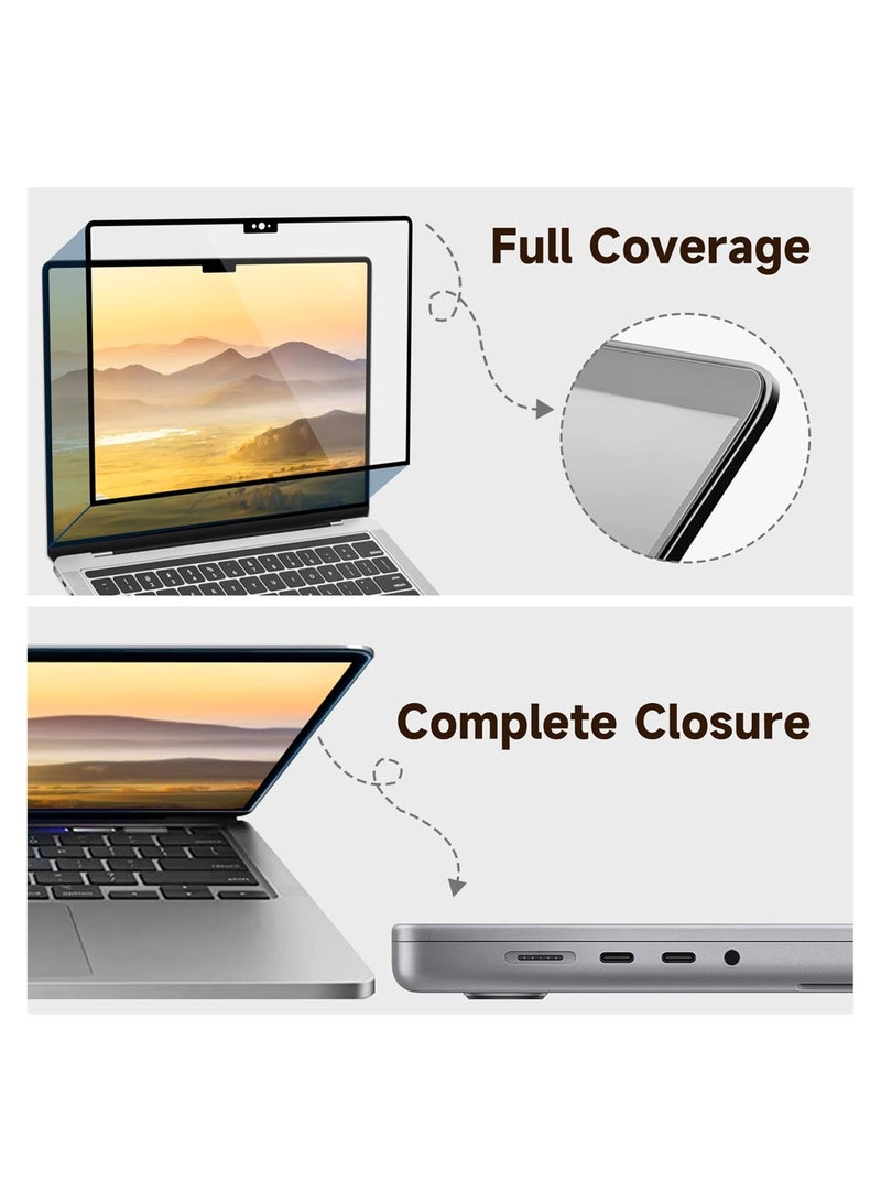 Premium Removable Tempered Glass Screen Protector for 2023 Macbook Air 15.3 Inch A2941 Anti-Scratch Bubble-Free Clear