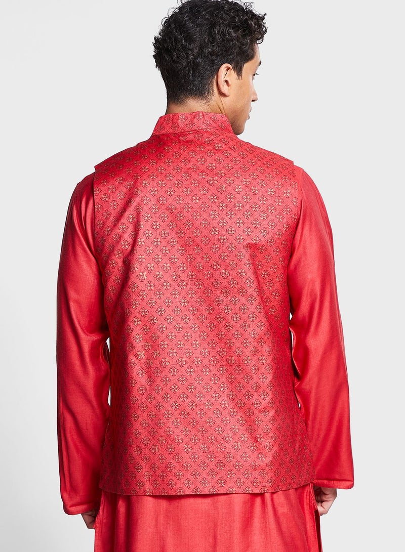 Printed Nehru Jacket