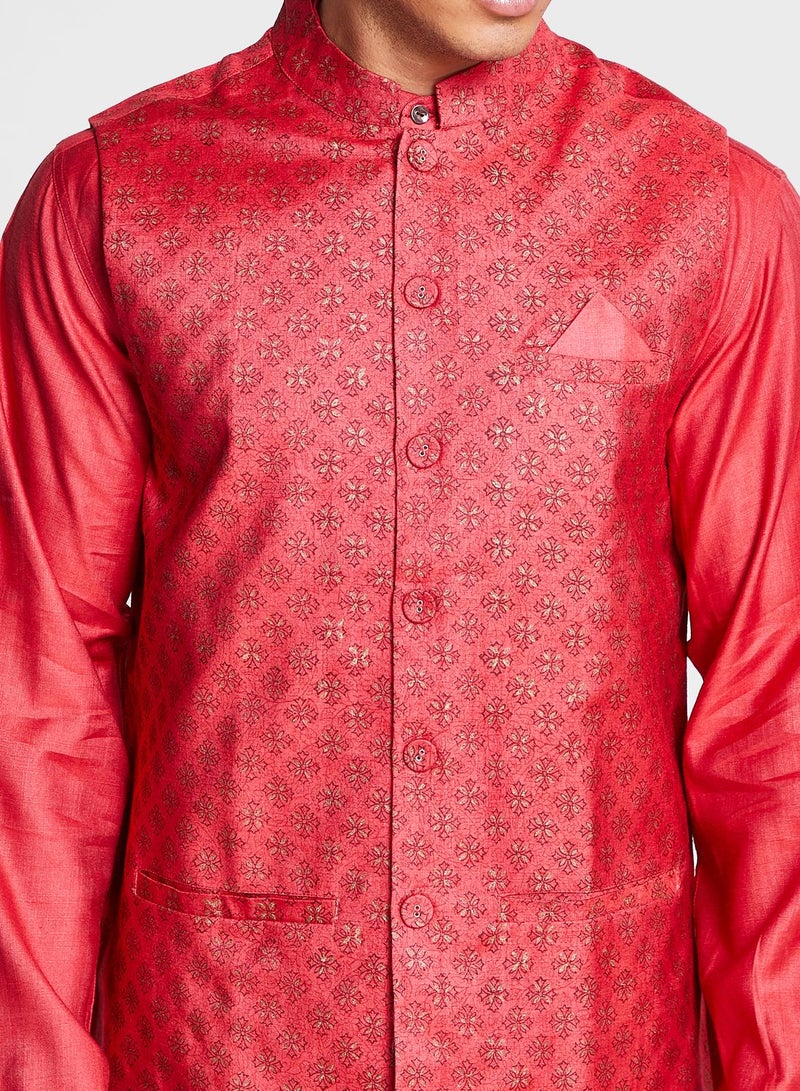 Printed Nehru Jacket