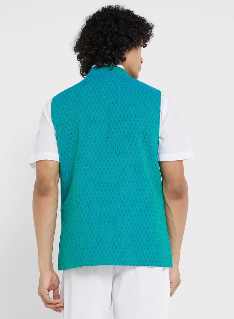 Printed Nehru Jacket