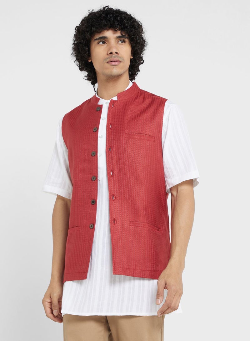 Printed Nehru Jacket