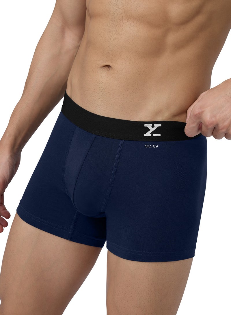 Pack of 3 Aero Anti-bacterial Odour-free cotton Solid Men Trunk