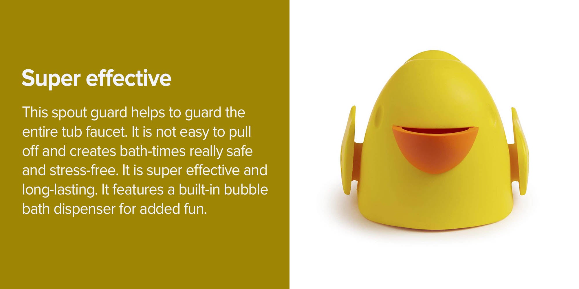 Beak Tub Spout Guard - Yellow/Orange