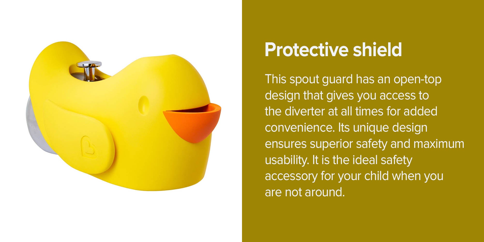 Beak Tub Spout Guard - Yellow/Orange