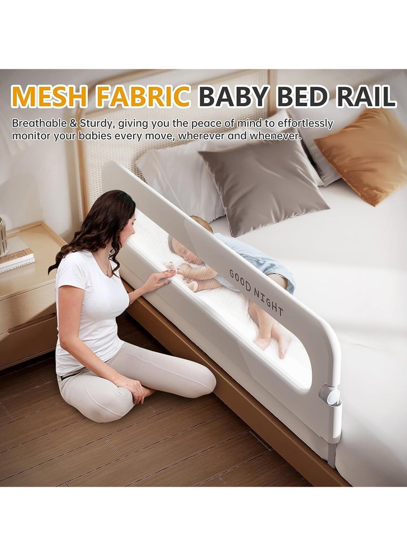 Toddler Bed Rails for Crib,Infant Bed Rail Guard,Portable Baby Bed Rails Guard Bumper,Baby Swing Down Bed Rail Guard,Safety Bed Fence Protector Rail for Queen King Twin Bed