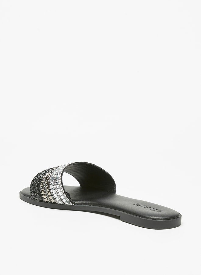 WomenS Embellished SlipOn Flat Sandals  Ramadan Collection