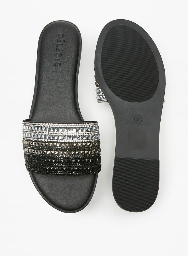 WomenS Embellished SlipOn Flat Sandals  Ramadan Collection