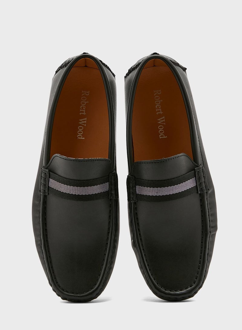 Webbing Saddle Detail Formal Moccasins