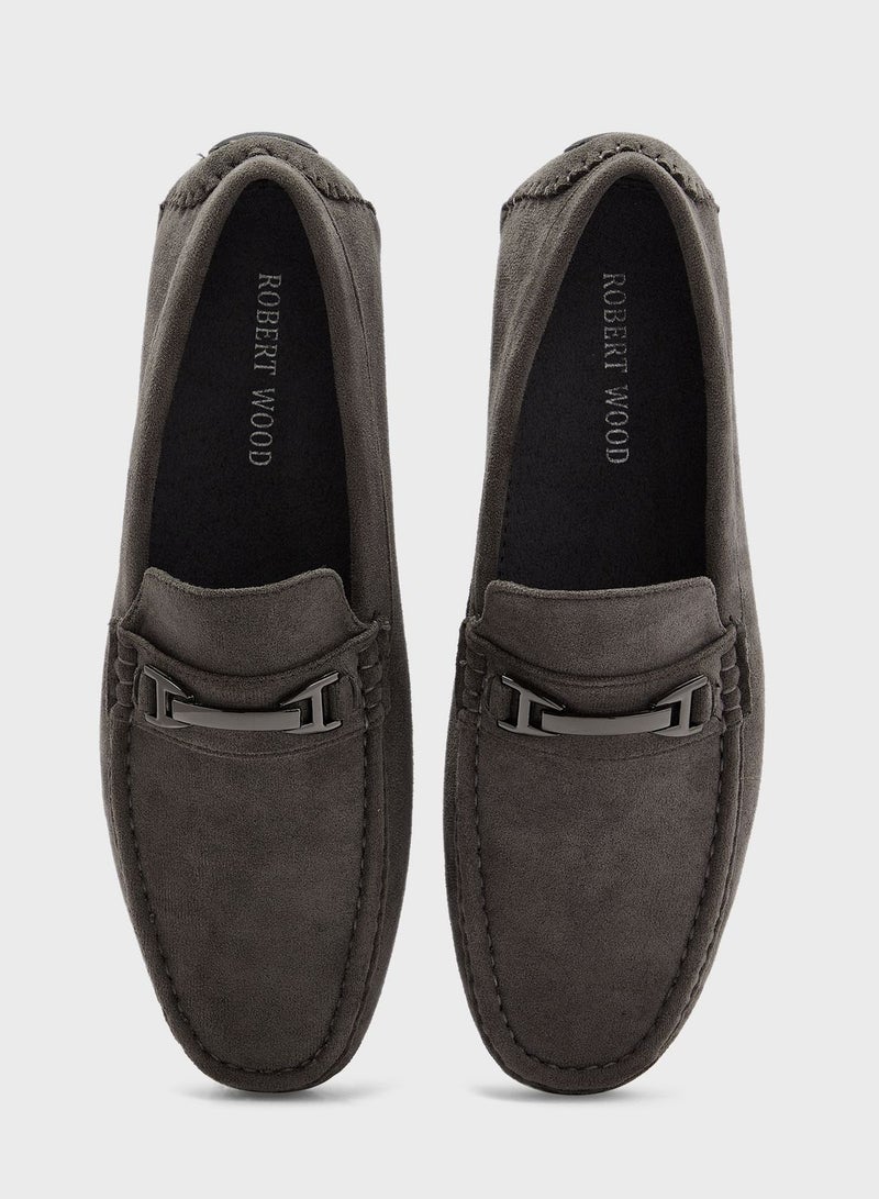 Faux Suede Moccasins