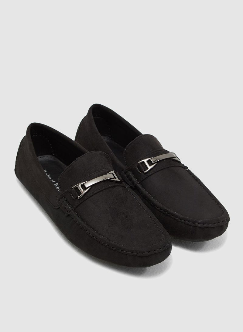 Faux Suede Moccasins