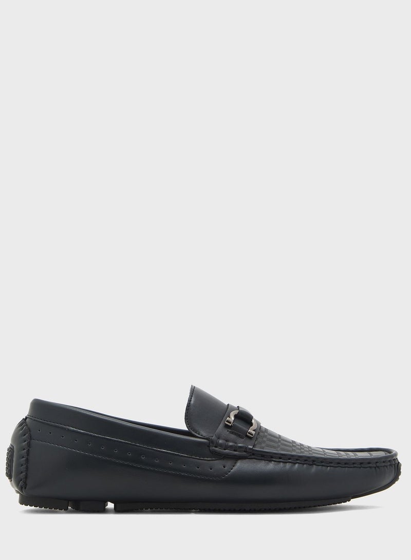 Faux Leather Driver Loafers