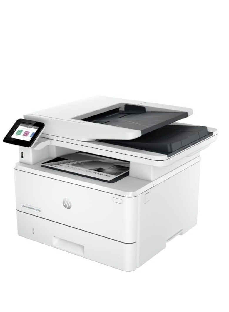 HP LaserJet Pro MFP 4103fdn Printer (2Z628A), Print, copy, scan, fax, white multicolor