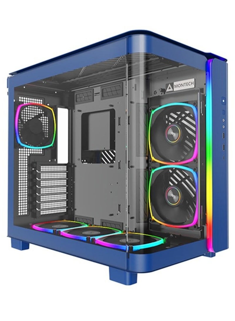 Planet Destroyer King 95 Pro Gaming PC- AMD Ryzen 7 9700X AM5 CPU Processor, 8 Cores & 16 Threads, DDR5 32GB (2*16) 7200MHz Ram, 2TB NVMe M.2 PCIe Gen 4.0 x4 SSD, Nvidia RTX 4080 Super OC Edition 16GB GDDR6X GPU, 3 Fan AIO Liquid Cooler, 1000W 80 Plus Gold Rated PSU, Windows 11 Pro | Wi-Fi