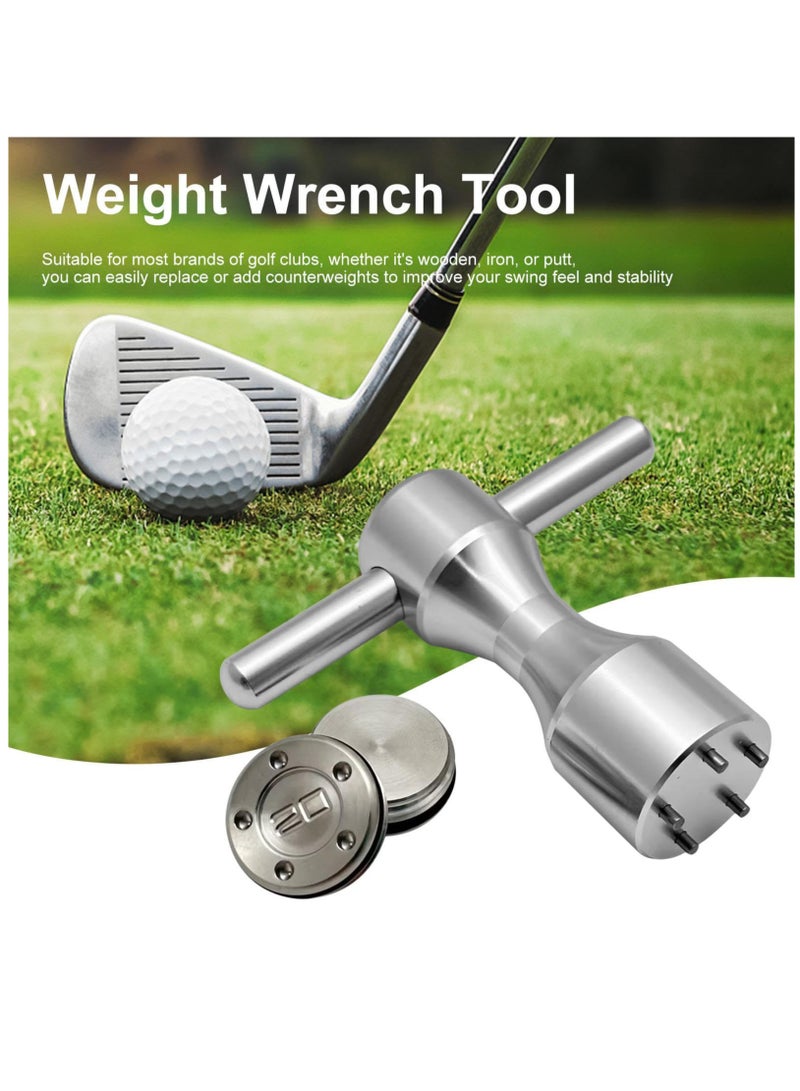 Durable 20g Golf Putter Weights Wrench Kit with 5 Pin Tool for Golf Clubs Compact and Easy to Use