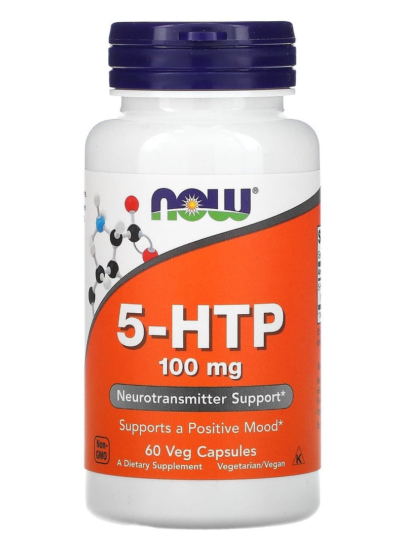 5-HTP,Positive Mood, 60 Veggie Capsules, 100 mg