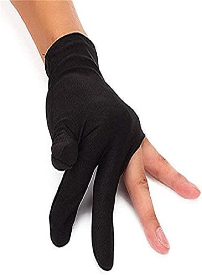 3 Fingers Billiard Glove- (4 Pcs)