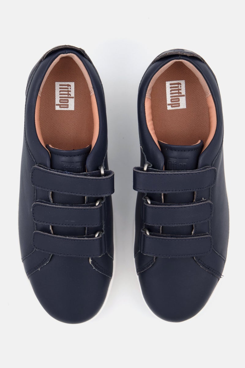 Women Rally Quick Velcro Closure Casual Shoes, Navy