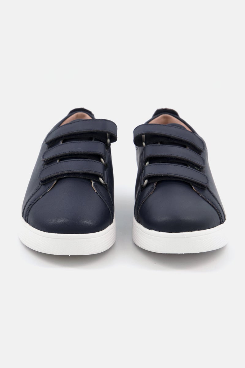 Women Rally Quick Velcro Closure Casual Shoes, Navy