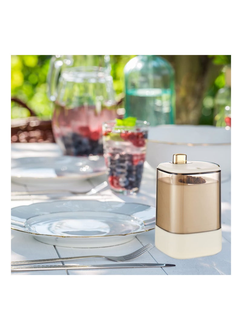 Toothpick Storage Box 4 Pcs Automatic Toothpick Dispenser Pop up Toothpick Holder Dispenser Novelty Sturdy Tooth Pick Holder Safe Thickening Toothpicks Container for Home Kitchen Restaurant