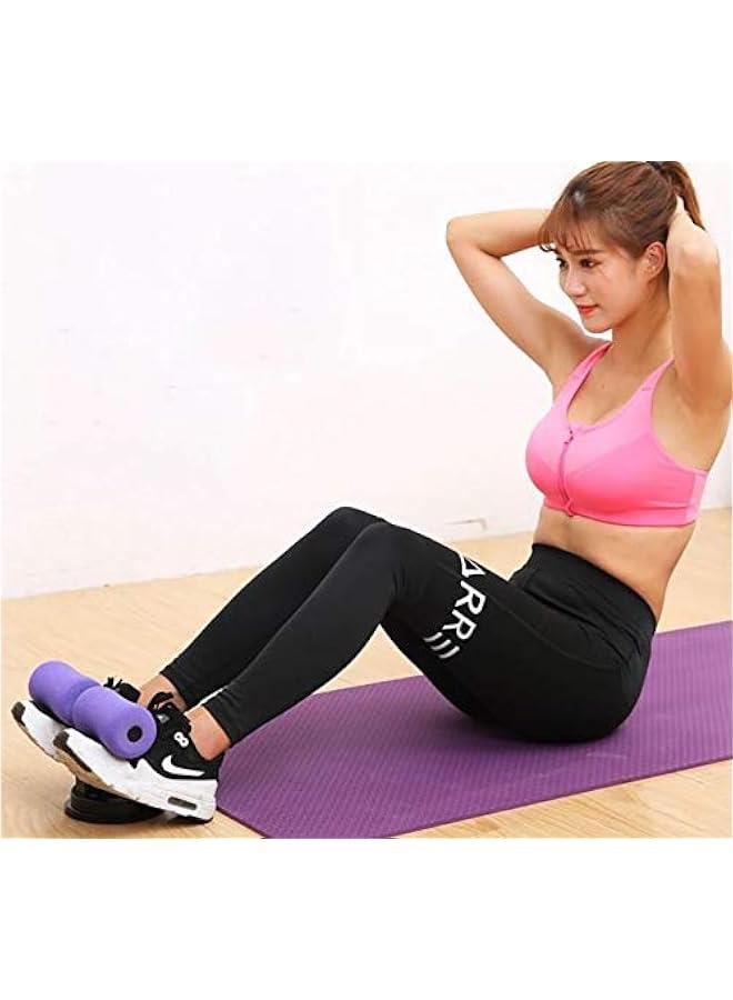 Sit Up Bar Assistant Device with resistance tube / Soft Foam Fitness Workout Self-Suction Exercise Body Equipment Bodybuilding Expander for Abdomen/Waist/Arm/Leg Stretching Slimming Training