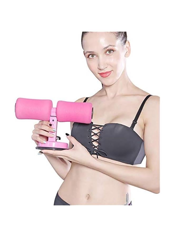 Sit Up Bar Assistant Device with resistance tube / Soft Foam Fitness Workout Self-Suction Exercise Body Equipment Bodybuilding Expander for Abdomen/Waist/Arm/Leg Stretching Slimming Training