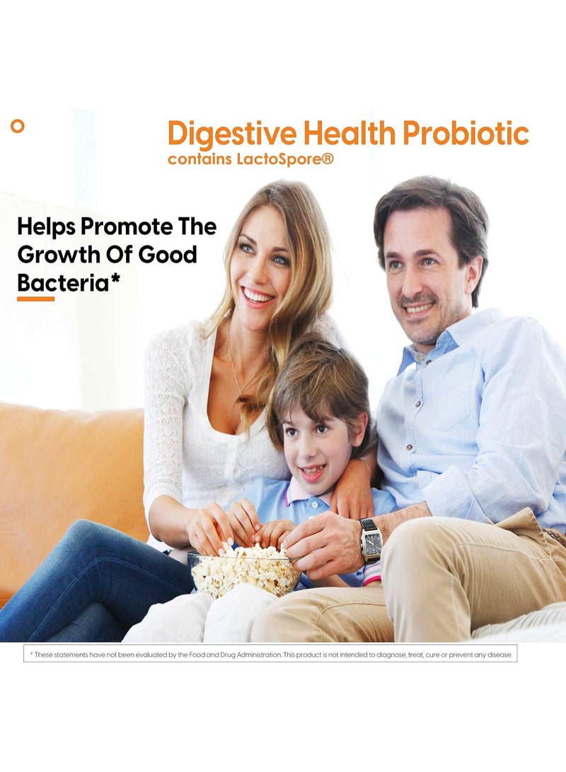 Digestive Health Probiotic 2 Billion With Lactospore 60 Veggie Caps