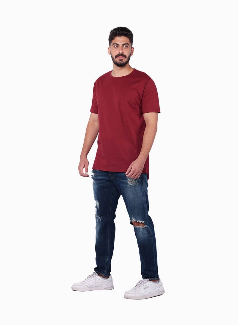 WUDY ANK DENIM Straight Fit Distressed Blue Jeans for Men - Stylish and Edgy Casual Denim