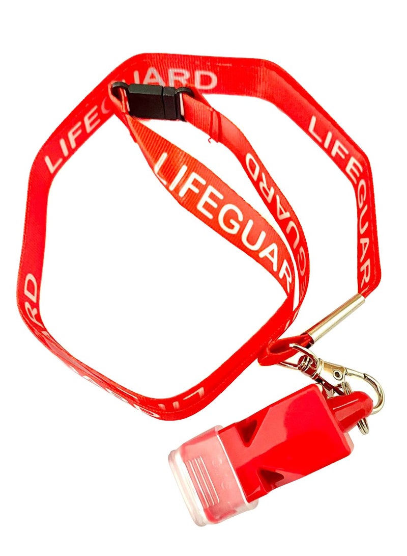 Lifeguard Whistle with Break Away Lanyard 5 Pcs Pack